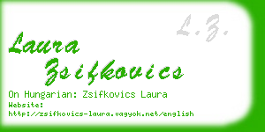 laura zsifkovics business card